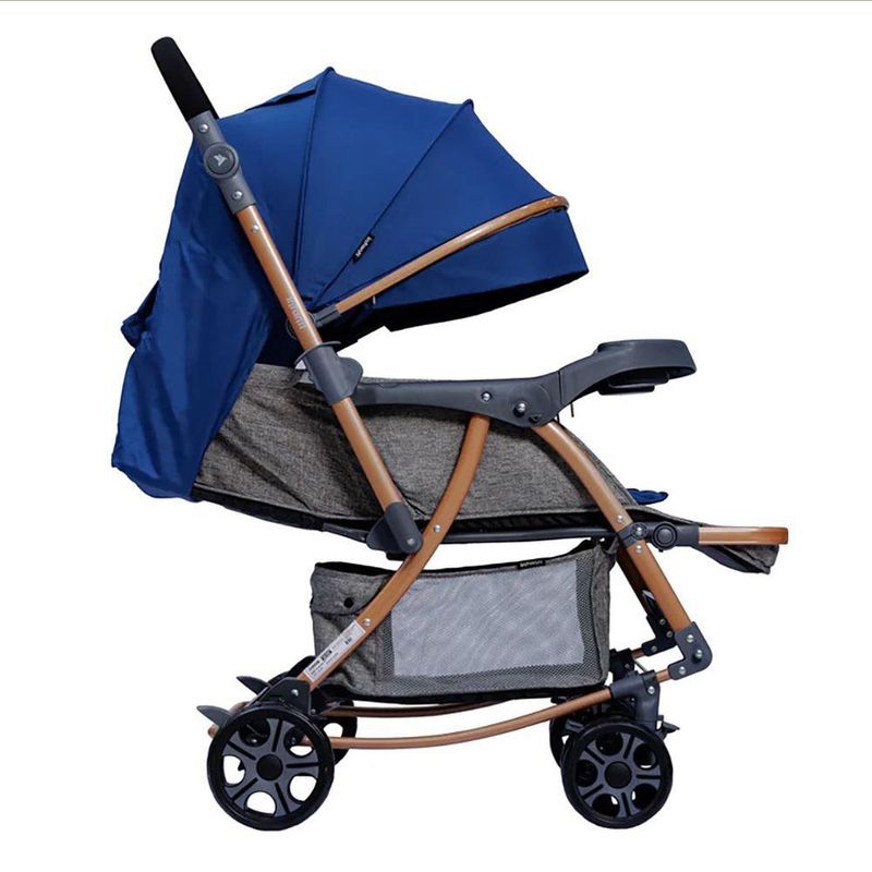 Carruaje, Cuna y Mecedor Genova Color Azul