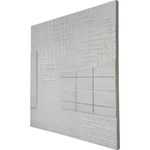 Cuadro Abstracto Blanco Texturizado