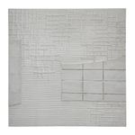Cuadro Abstracto Blanco Texturizado