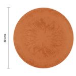 Plato Base Redondo Jaspe de 32 cm Color Terracota