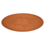Plato Base Redondo Jaspe de 32 cm Color Terracota