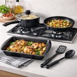 Set de Vajilla y Accesorios Color Blanco/Negro 20 Pzas