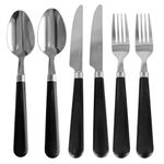 Set de Vajilla y Accesorios Color Blanco/Negro 20 Pzas