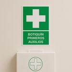 Rótulo de Señalización Botiquín de Primeros Auxilios de 30 x 45 cm
