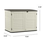 Bodega Plástica de Plástico con Puertas Frontales 52 x 70.5 x 44 Plg