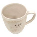 Pocillo Redondo Jaspe de 14 oz con Asa Color Blanco