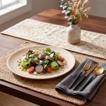 Plato de Ensalada Redondo Jaspe de 8.3 plg Color Blanco