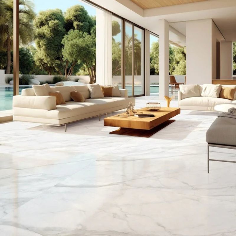 Piso Cerámico Milano Pulido Blanco de 62 x 120 cm en Caja de 2.98 m²