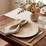 Plato Base Redondo Jaspe de 32 cm Color Blanco