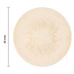 Plato Base Redondo Jaspe de 32 cm Color Blanco
