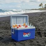 Hielera Plástica Polar con Porta Vasos de 50 Litros Color Azul