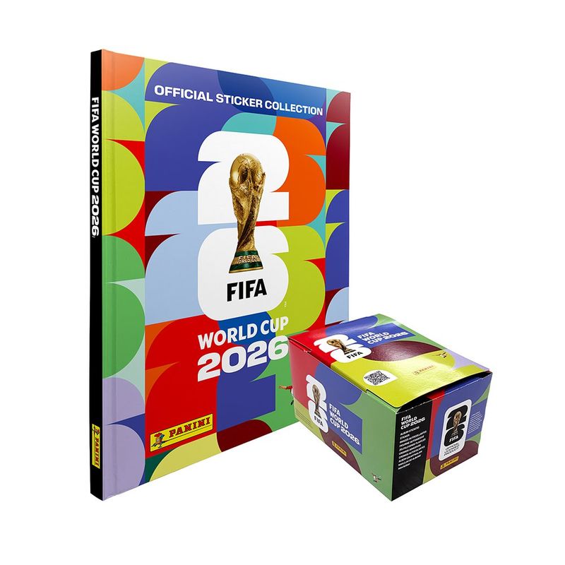 Preventa Álbum Panini Pasta Dura de la Copa del Mundo 2026 + 2 Cajas de Sobres