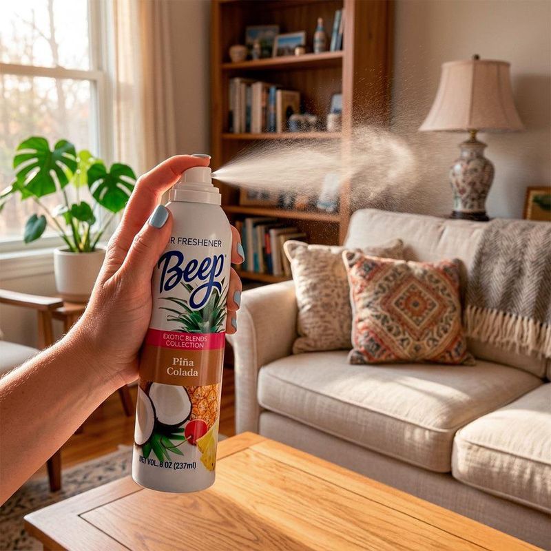 Aromatizante en Aerosol Beep Aroma Piña Colada Tropical de 237 ml