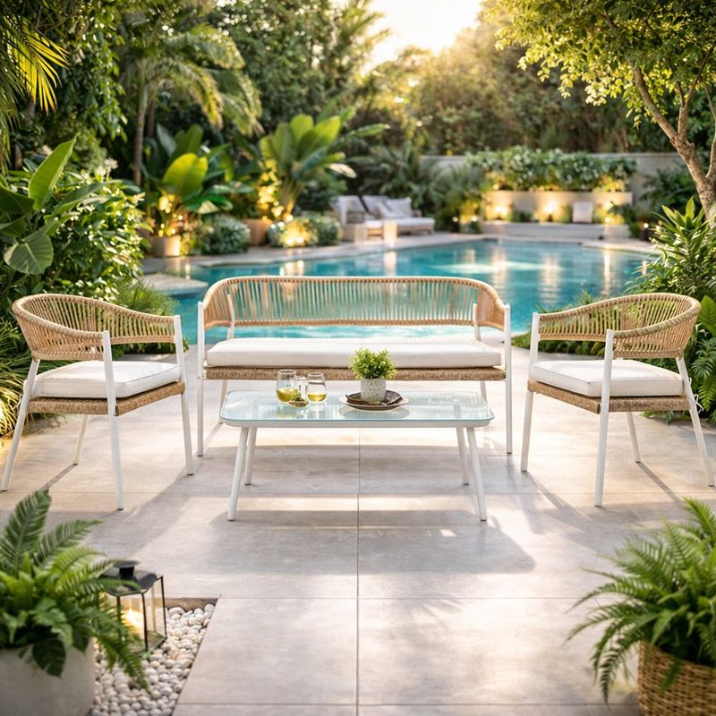 Set de Sala para Exterior Montreal 4 Piezas