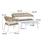 Set de Sala para Exterior Montreal 4 Piezas