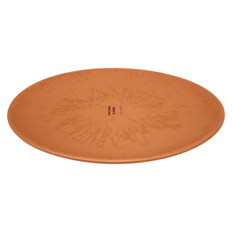 Plato de Ensalada Redondo Jaspe de 8.3 plg Color Terracota