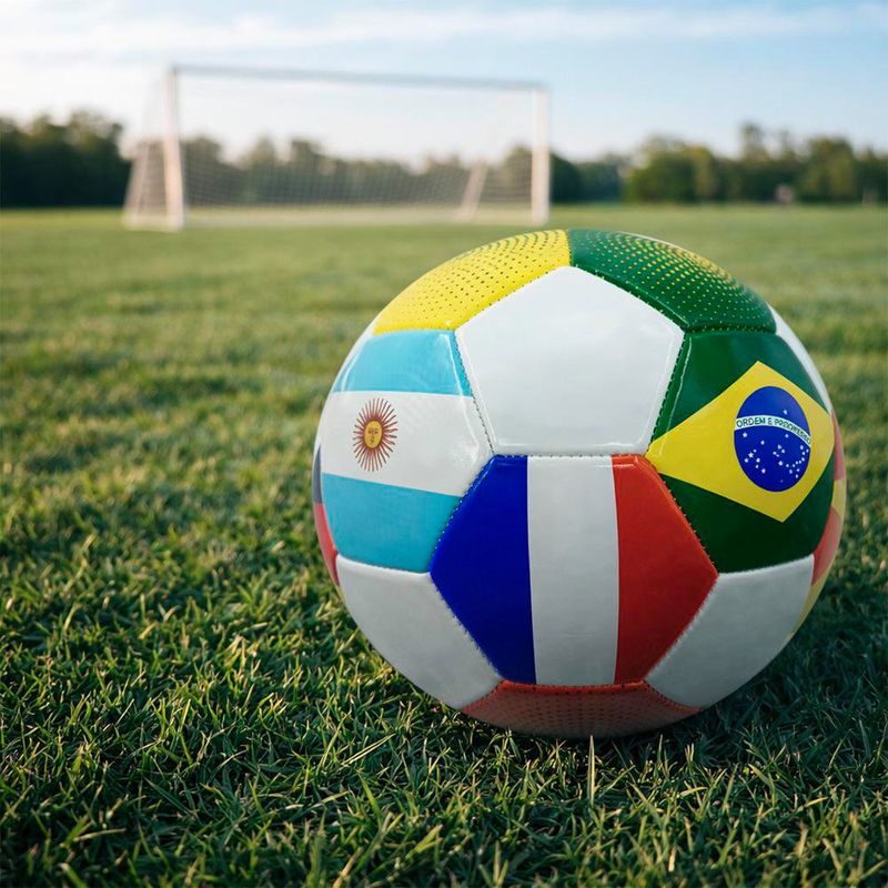 Pelota de Futbol No.5 Banderas del Mundo Multicolor