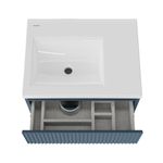 Vanity American Standard Cataluña de 80 cm con Lavamanos Integrado Color Azul Mate