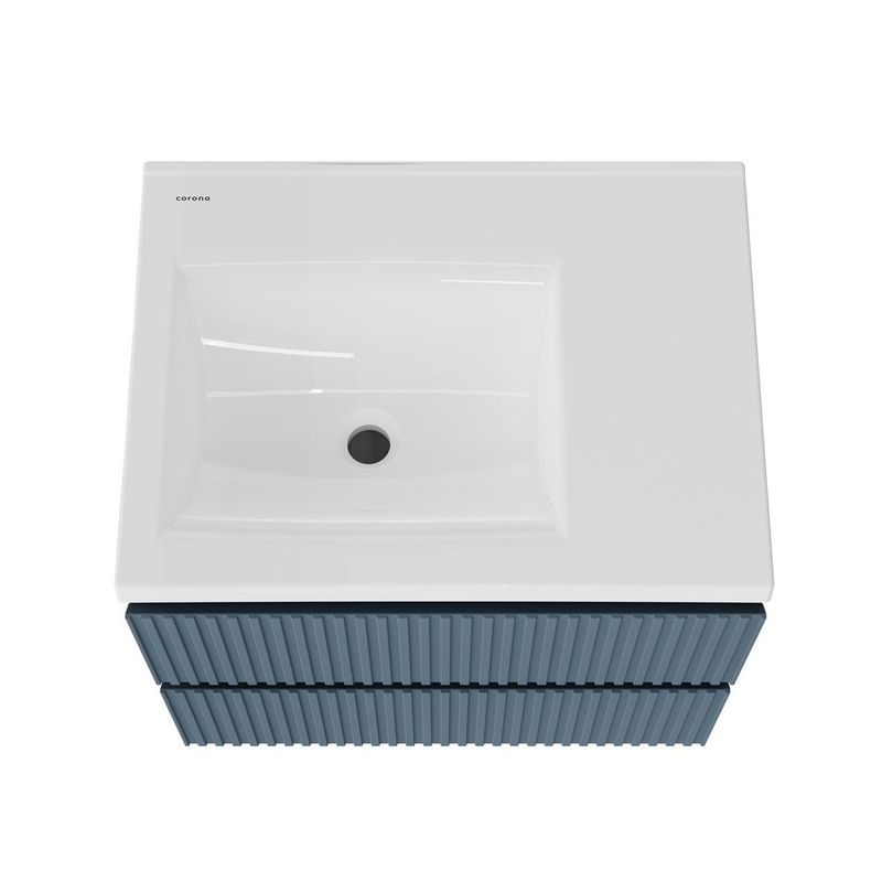 Vanity American Standard Cataluña de 80 cm con Lavamanos Integrado Color Azul Mate