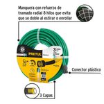 Manguera Convencional de 2 Capas Color Verde 1/2 Plg x 15 Metros