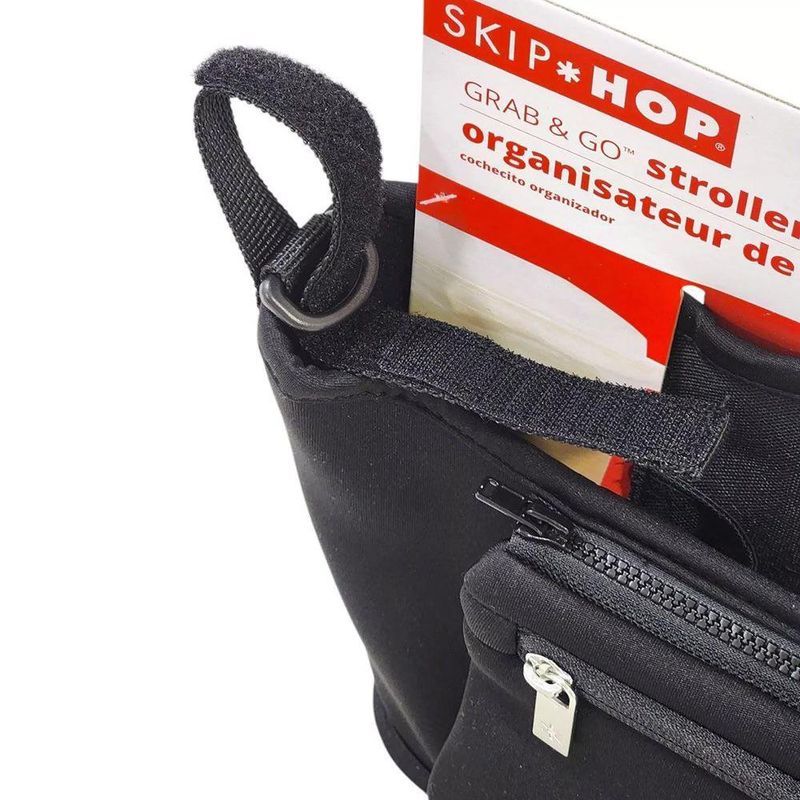 Organizador Aislante para Carruaje con Porta Botellas y Bolsa Removible Color Negro
