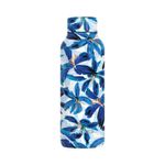 Botella Termica de 510 Ml Diseño Flores Azul