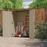 Bodega Vertical con 2 Puertas de Plástico Beige 71.52 x 53 x 32.5 Plg