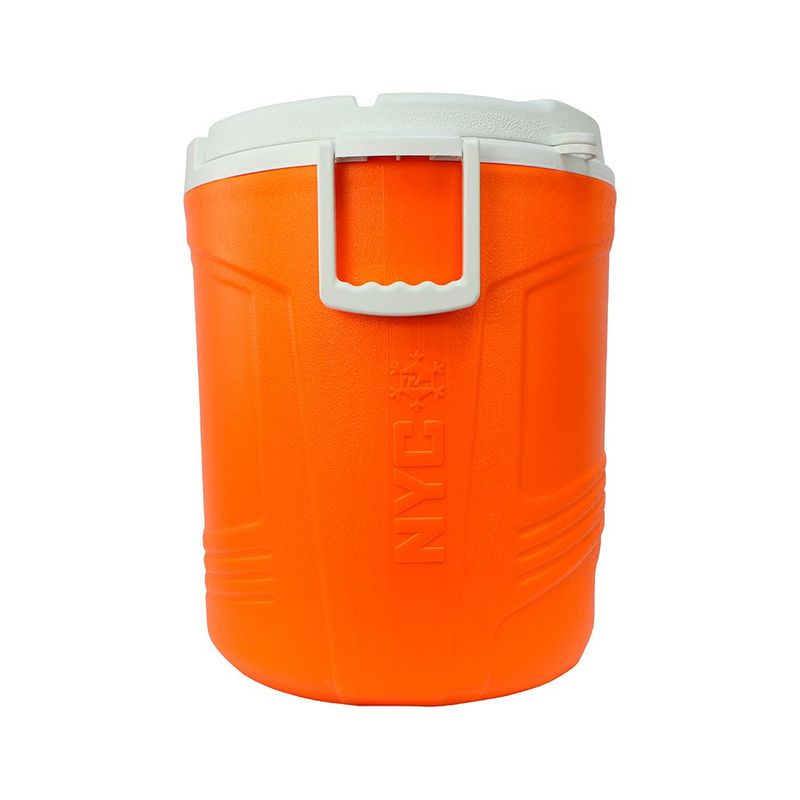 Hielera Termo Dispensador NYC Gorila Color Naranja de 10 Gal