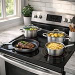 Batería de Cocina de Acero Inoxidable 7 Pzas