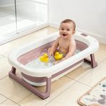 Bañera Plegable con Asiento Reductor Alana Color Rosado