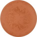 Plato de Cena Redondo Jaspe de 10.6 plg Color Terracota