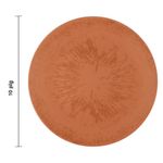 Plato de Cena Redondo Jaspe de 10.6 plg Color Terracota