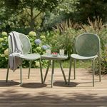 Set de Sillas con Mesa Exterior Winnie Verde 3 Piezas