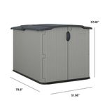 Bodega de Plástico Horizontal para Exterior Color Gris 52 x 57.5 x 80 Plg