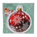 Set 12 Servilletas de Papel Navideñas de 33 x 33 cm Diseño Surtido