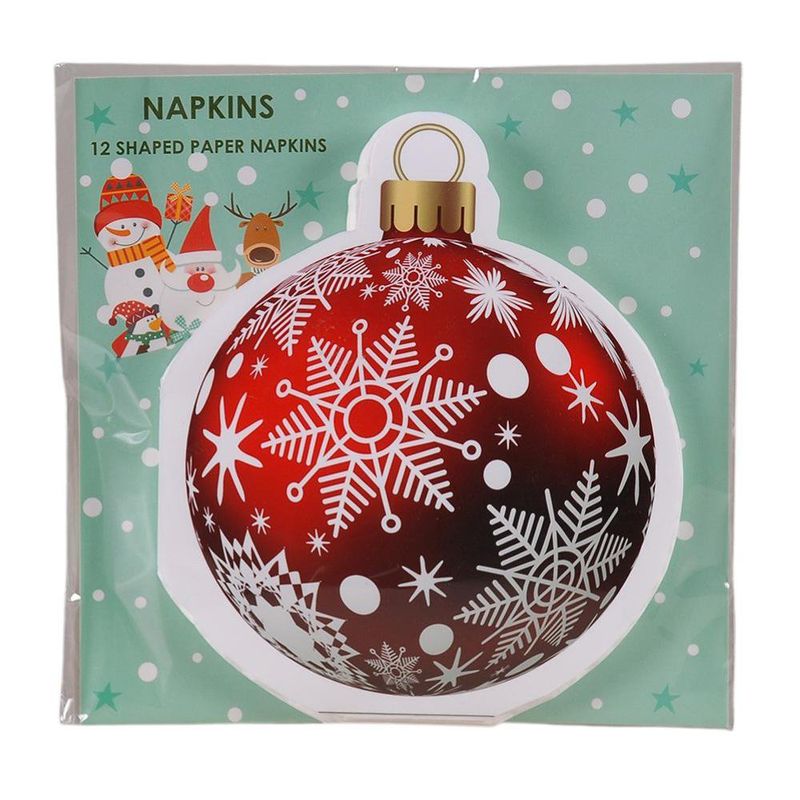 Set 12 Servilletas de Papel Navideñas de 33 x 33 cm Diseño Surtido