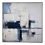 Cuadro Abstracto Moderno en Tonos Azules