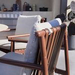 Mesa de Jardín Natura de Aluminio 150 x 74 cm Color Blanco