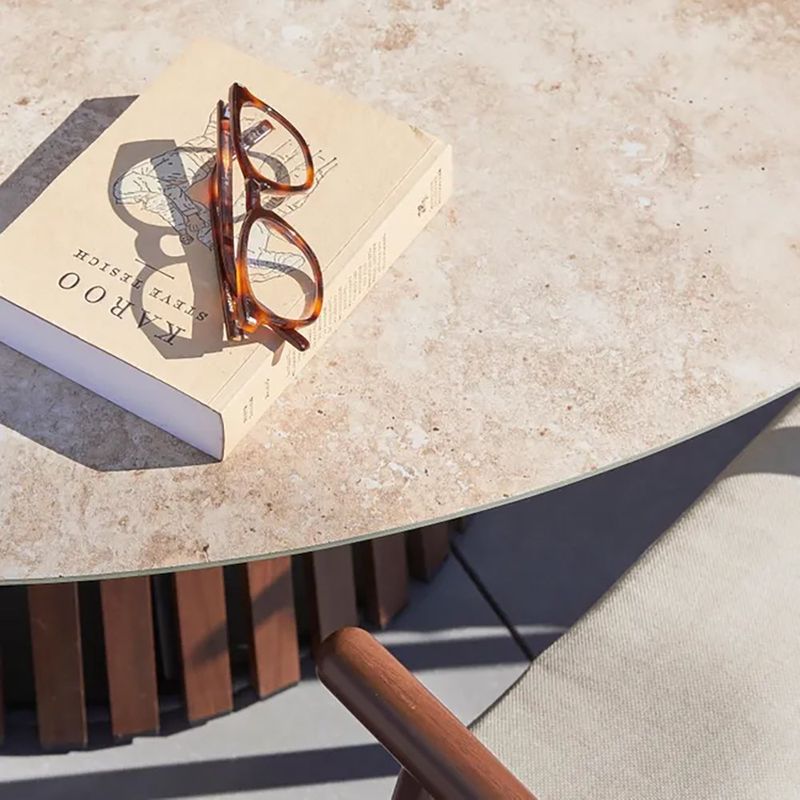 Mesa de Jardín Natura de Aluminio 150 x 74 cm Color Blanco