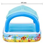 Piscina Infantil Inflable con Techo Beach Buddy de 1.40 x 1.14 Metros