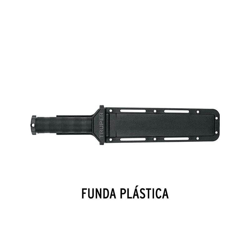 Cuchillo Táctico Negro de 8 Plg