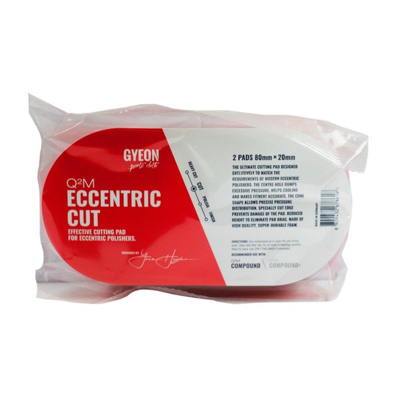 Pad de Corte Medio para Auto Gyeon Q2M Eccentric Cut de 80 mm 2 Unidades