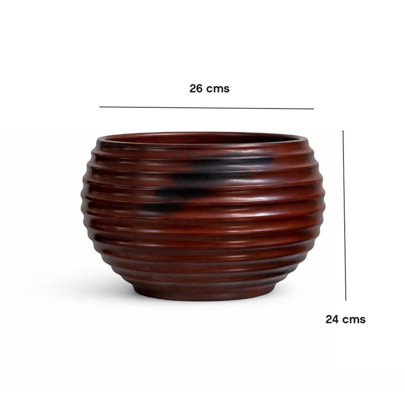 Maceta Bromelia Antique Rusty 26 x 24 Cm - Vassart