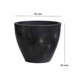 Maceta Verona Negro Antiguo 40x30 cm