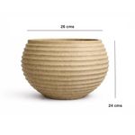 Maceta Bromelia Granito Arena 26 x 24 Cm - Vassart