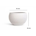 Maceta Bromelia Blanca  42 x 48 Cm