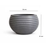 Maceta Bromelia Granit Piedra 36 x 37 Cm - Vassart