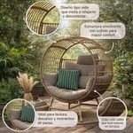 Silla Nido para Exterior Lula Color Café para 1 Persona