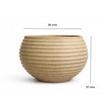 Maceta Bromelia Granito Arena 36 x 37 Cm - Vassart