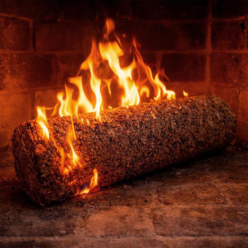 Leño Ecológico para Fogata y Chimenea